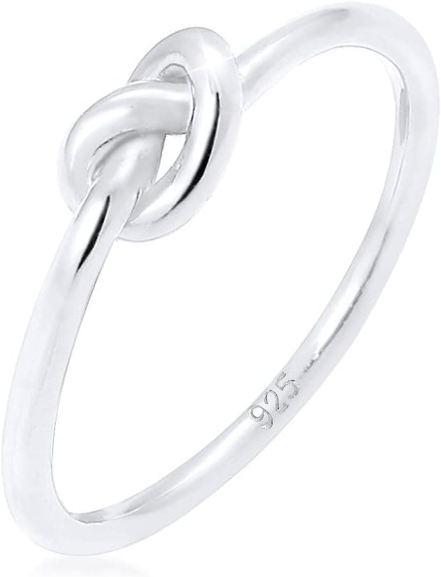 Detalle de Elli Damen-Ring Trend Knoten Silber 925