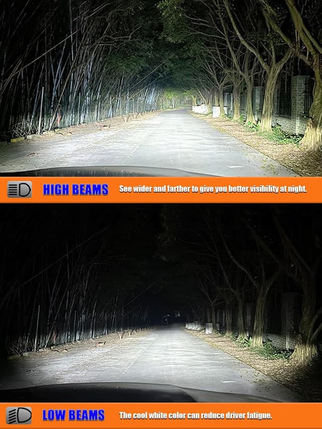 Thumbnail 6 de XELORD LED Lampadine Auto H4 6500K (kit da 2) 12000 lm, plug & play per anabbaglianti e abbaglianti