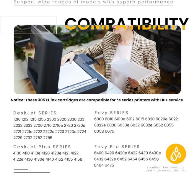 Detalle 2 de HP 305XL Ersatzpatrone 2er-Pack fĂĽr DeskJet und Envy đź–¨