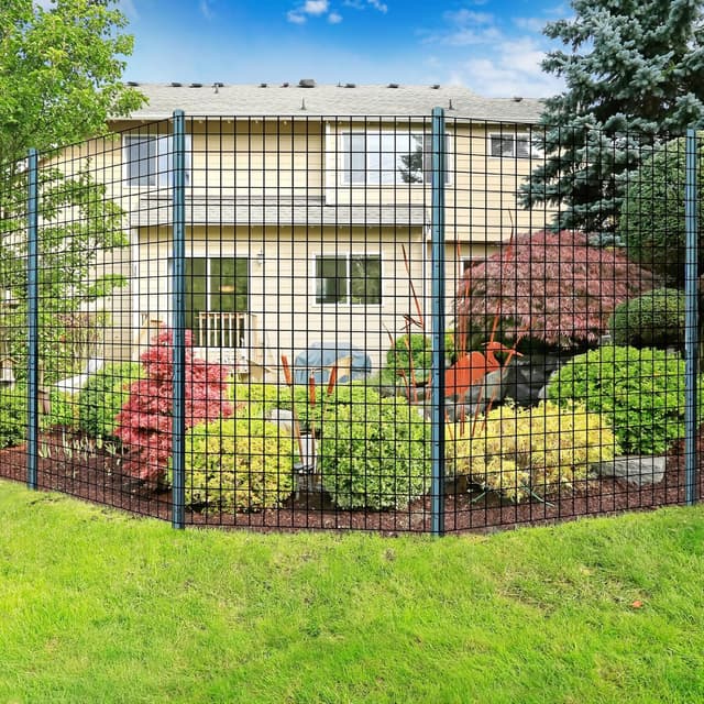 Thumbnail 6 de Thealyn 7 ft (213 cm) U fence posts, pack of 10 – galvanised steel for 5 ft wire fence mesh