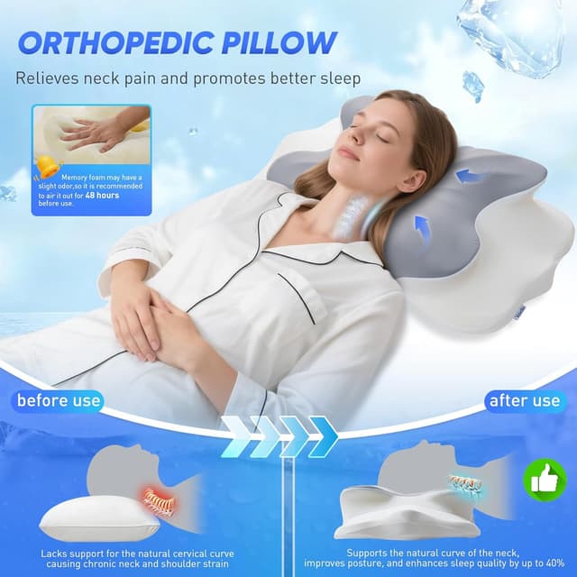 Thumbnail 6 de Veladia Memory Foam Pillow with 2 Heights