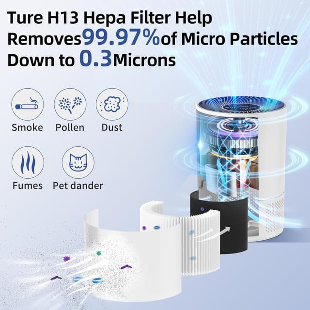 Detalle 2 de Chuboor PJ01/PJ08 Filtro True HEPA H15 🌬