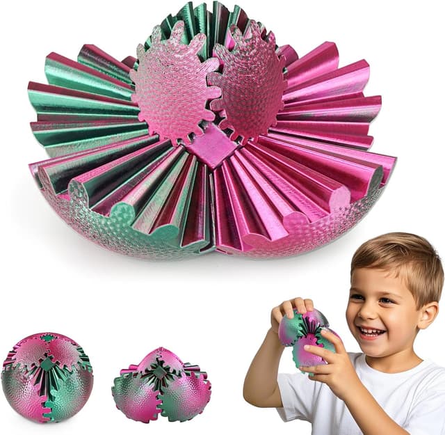 Thumbnail 6 de Gear Ball Fidget Toys Steampunk Gear Sphere S Größe 🌟