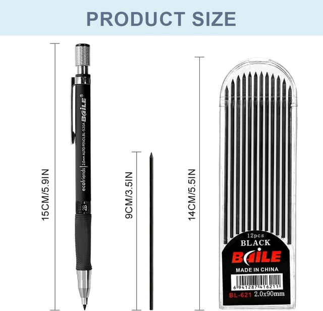 Detalle 2 de APXEL 2mm Mechanical Pencil Set