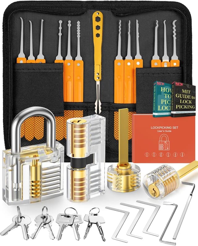 Detalle de EVENTRONIC Lock Picking Kit 32-Piece with Training Locks