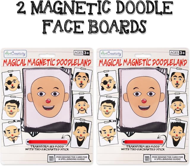 Thumbnail 1 de ArtCreativity Magnetic Drawing Face 2 Pack