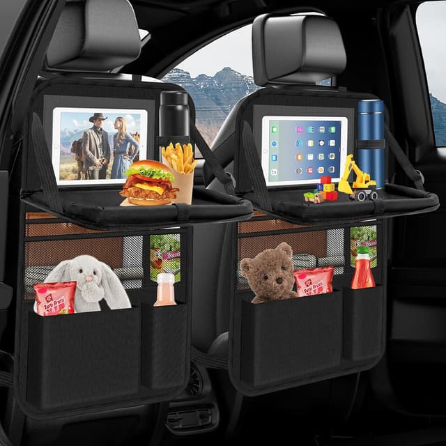 Detalle de Oneyus Car Seat Organiser 2-pack, large back seat organiser
