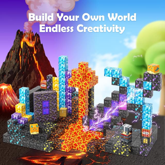 Thumbnail 5 de Coodoo Build Mine 84pc magnetic set 🧩