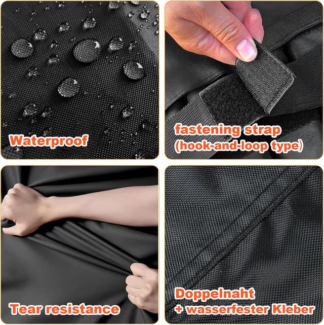 Thumbnail 2 de LCGOD 147x61x122cm Waterproof BBQ Cover for Weber