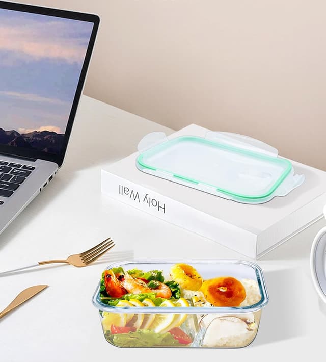 Thumbnail 5 de ERUIV Boîte de conservation verre 4 pièces 2260 ml ⚙