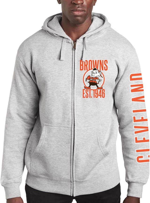 Detalle 2 de Junk Food x NFL MVP Full-Zip Hooded Fleece Sweatshirt (Adult Unisex) — Raiders graphic