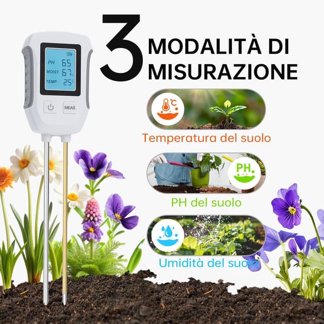 Thumbnail 3 de Wigearss 3 in 1 Misuratore pH terreno 📏