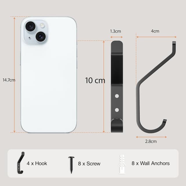 Thumbnail 2 de susswiff 10-Pack Wall Hooks