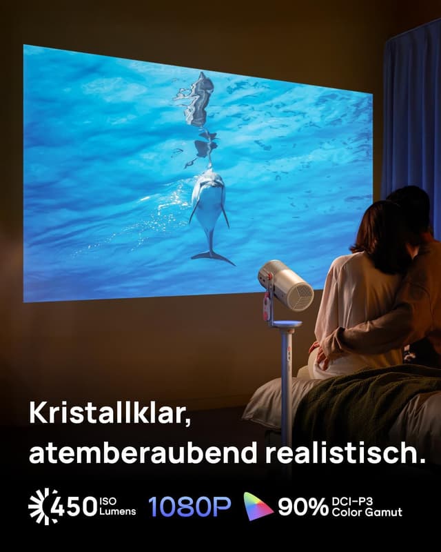 Detalle 2 de XGIMI MoGo 4 Mini Beamer 450 ISO-Lumen đź“˝