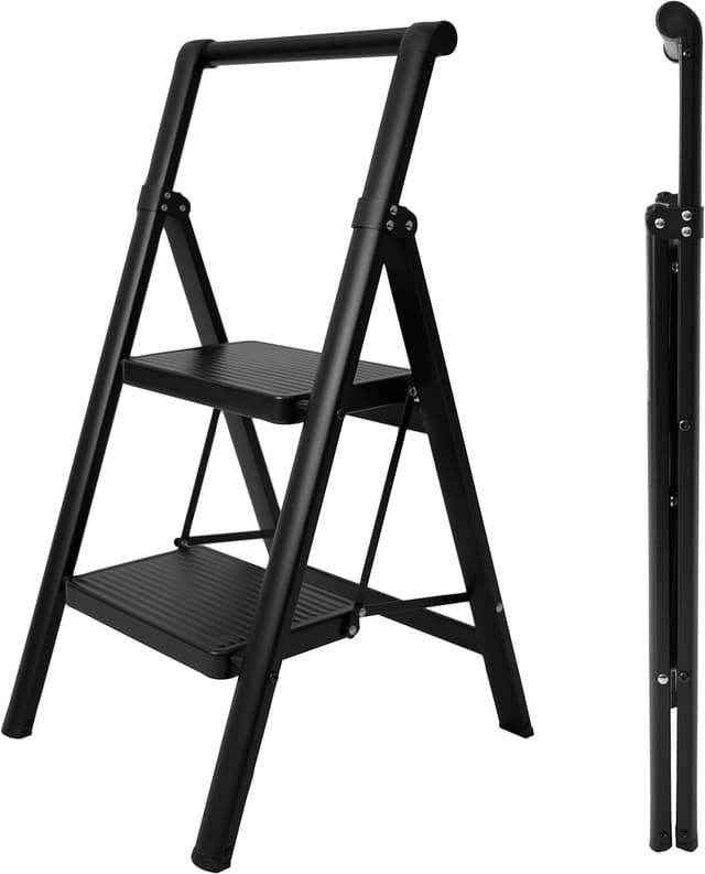 Detalle de UZIRO Escalera plegable 3 peldaños