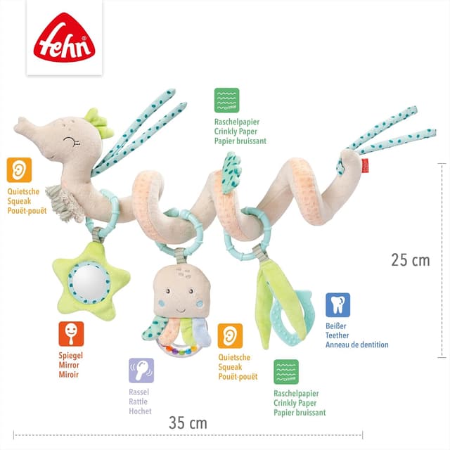 Thumbnail 4 de Fehn Activity Spirale Seepferd 35 cm