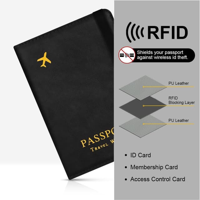 Thumbnail 5 de AOOSU Reisepasshülle Airtag Halter