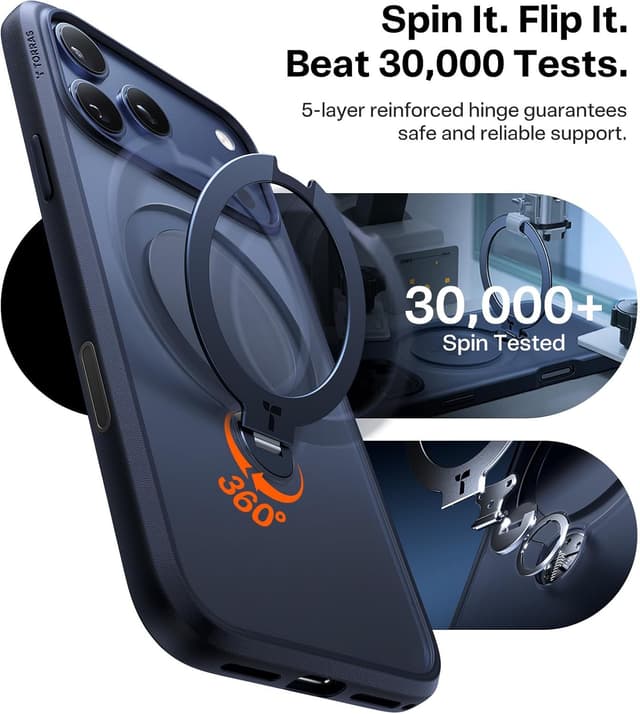 Thumbnail 4 de TORRAS Ostand Q3 Spin iPhone 17 Pro Max case, 12FT drop