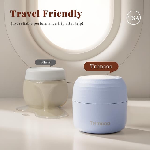 Detalle de Trimcoo travel toiletry containers 3 pack