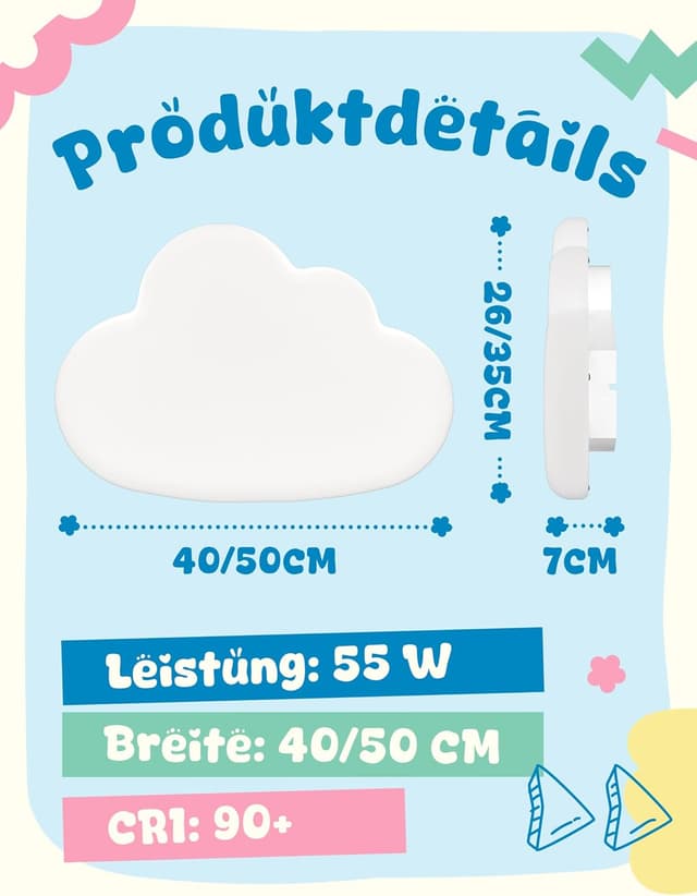 Thumbnail 5 de AOEH LED Deckenleuchte Wolken 40 cm