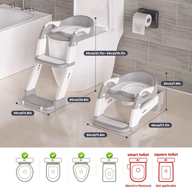 Thumbnail 5 de Potty Training Toilet Seat 3 in 1 with Ladder