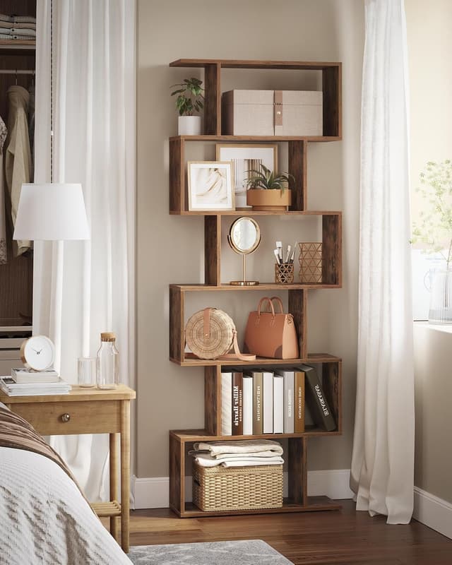 Detalle de VASAGLE 6-Tier bookcase 24 x 70 x 191.6 cm
