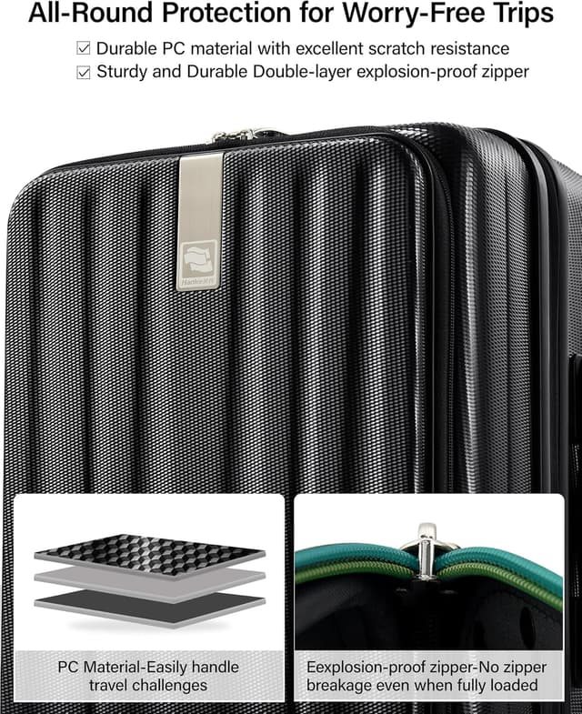 Thumbnail 4 de Hanke 26 Inch Expandable Hard Shell Luggage