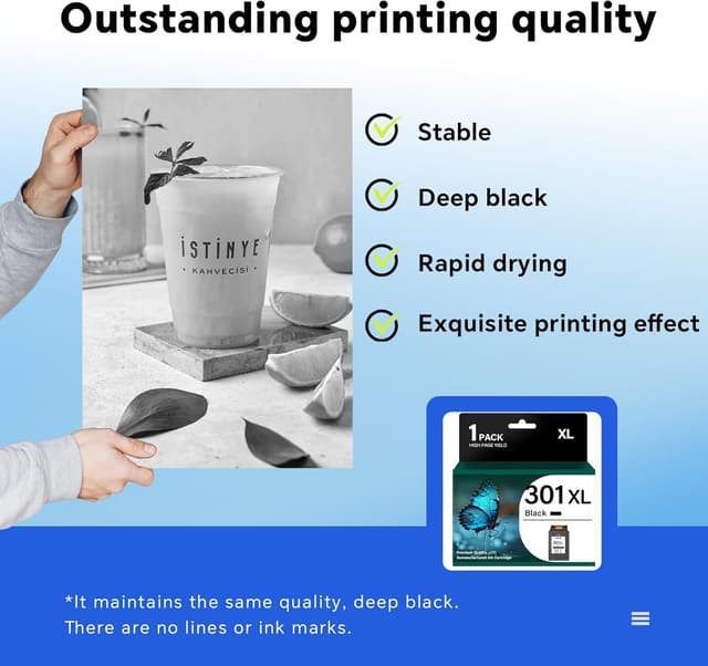 Detalle 2 de 301XL Black Ink Cartridge 750 pages