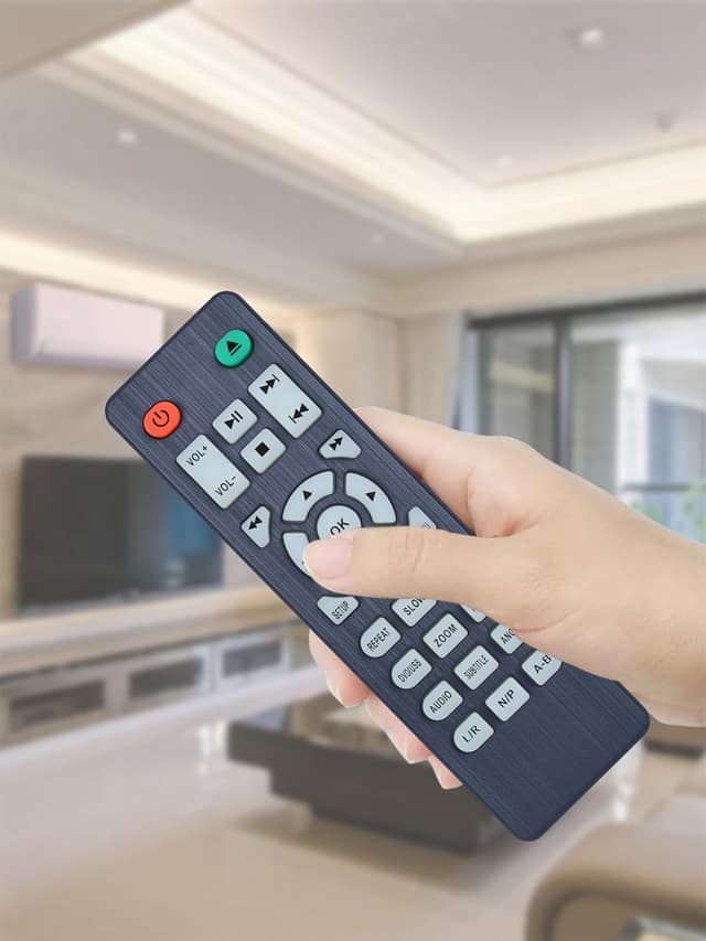 Detalle 1 de TCNOUMT replacement remote control for DBPOWER ZC-01 mini DVD players (MD117B/MD115B)