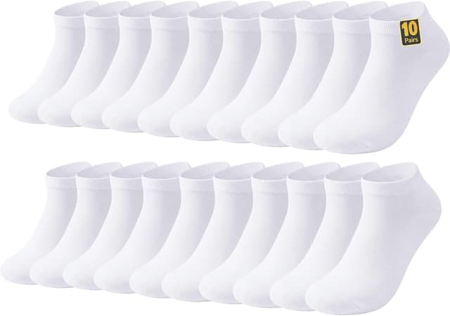 Detalle de Wamicu chaussettes basses en coton, 10 paires