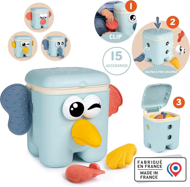 Detalle de Smoby Little Cubo Kaboom 7600140316 (da 18 mesi) con 15 accessori