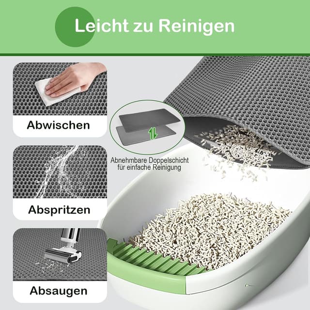 Thumbnail 5 de Katzenklo Matte 90x60 cm XXL Katzenstreu Matte 🐾