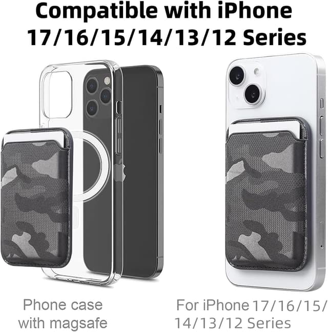 Thumbnail 4 de WALLFID Porte-cartes MagSafe, cuir RFID