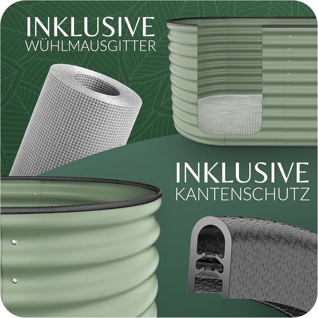 Detalle de GRUNA letto rialzato in metallo 200x60x42 cm, kit modulare 6 in 1 antiruggine