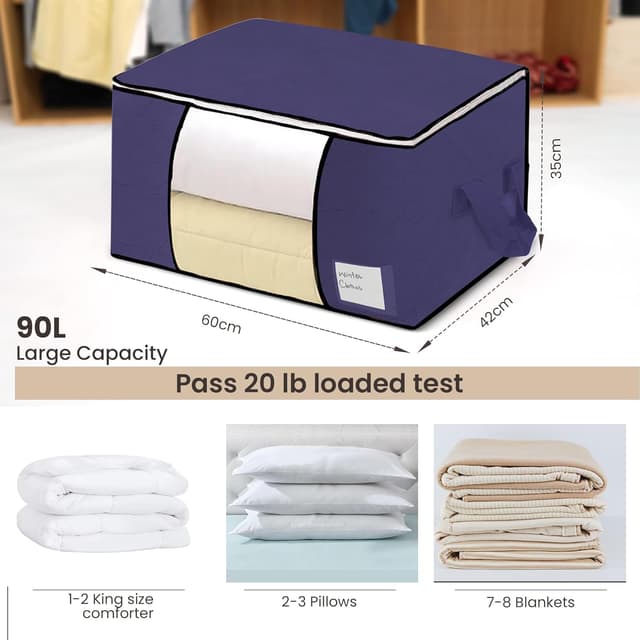 Detalle de Yuhman 6 pack 90L storage bags