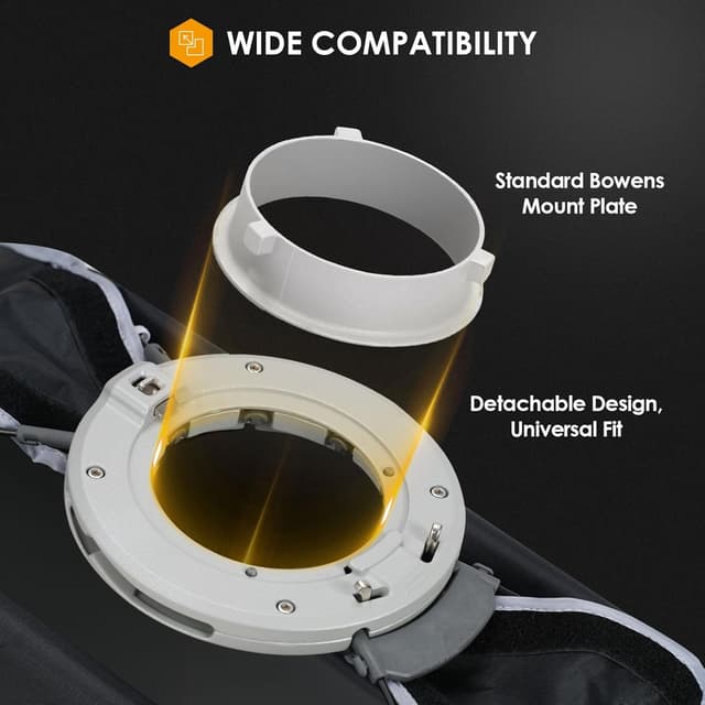 Detalle de TARION strip softbox 30x120cm Bowens mount