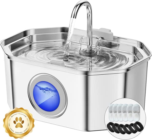 Imagen de Apauk 3.2L fontanella per gatti acciaio inox en OfertitasTOP