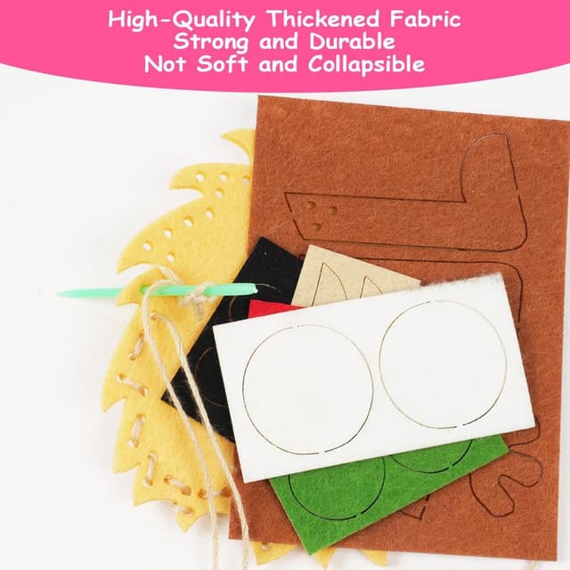 Detalle de Vicloon 12 pcs kit de couture enfant en feutre (à partir de 6 ans)