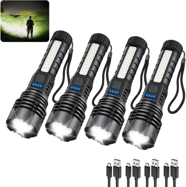 Imagen de ZioeYiue Rechargeable Flashlight 4-Pack en OfertitasTOP