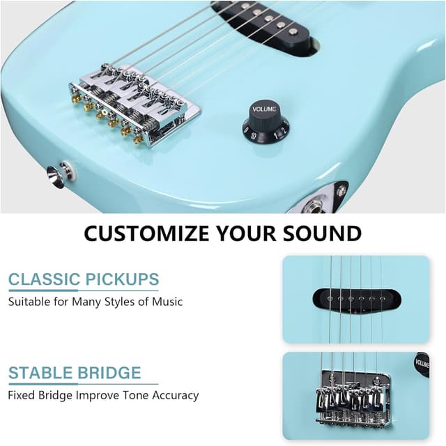 Thumbnail 3 de WINZZ EGM100 30" Kids Electric Guitar đ¸