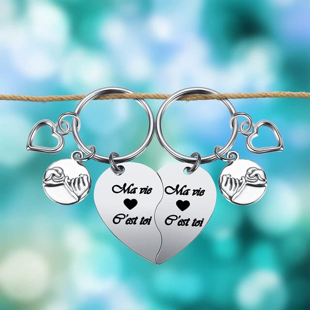 Thumbnail 4 de PiercingJak Porte-clés cœur 36 mm pour couples