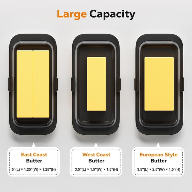 Detalle de Pisol butter dish 250g airtight