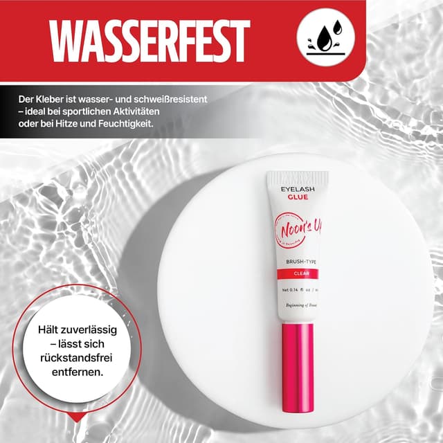 Detalle 2 de NOON'S UP Wimpernkleber 4 ml – wasserfest, hypoallergen 💄