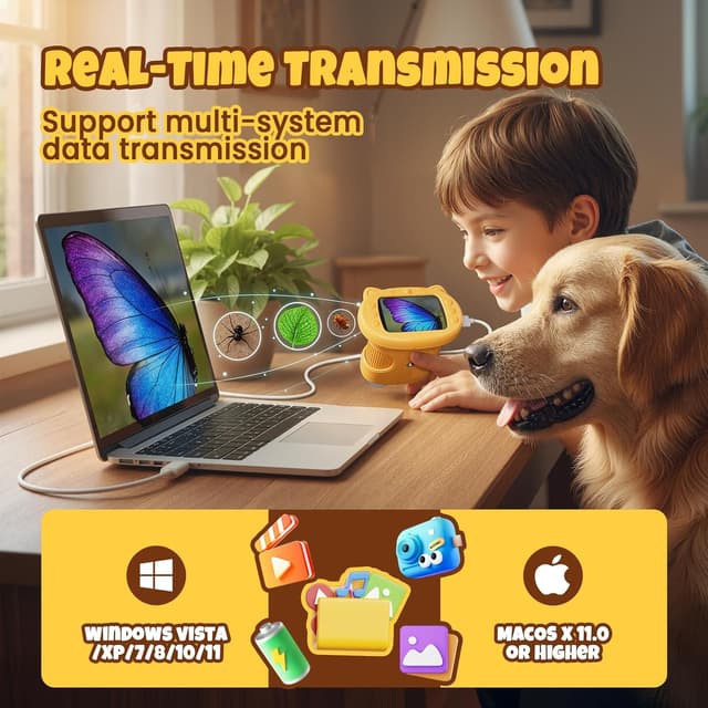 Thumbnail 4 de GMYGBY Handheld Mini Microscope 1000X