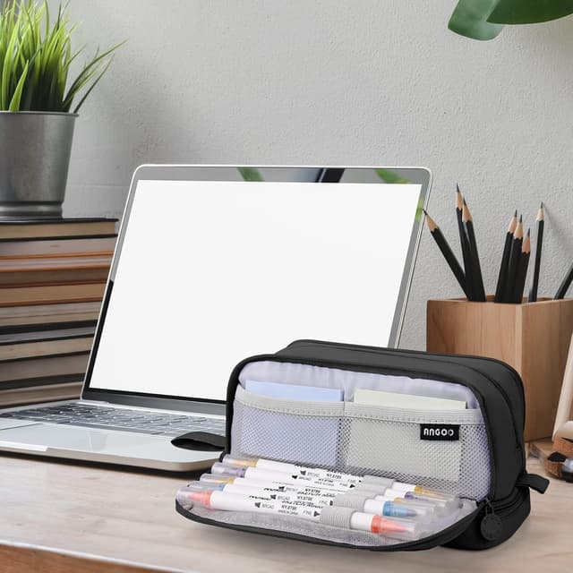 Thumbnail 6 de Sciphylia astuccio grande con 4 scomparti, nylon e zip metallico per studenti e universitari