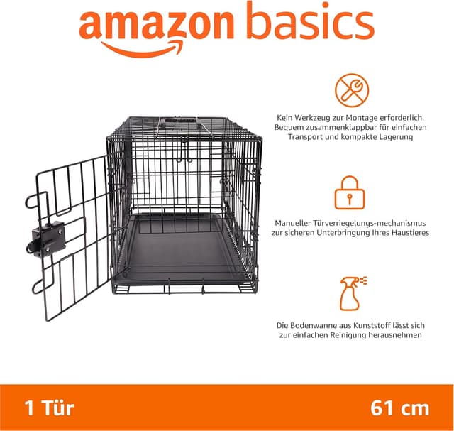 Thumbnail 1 de Amazon Basics Hundekäfig 61 cm