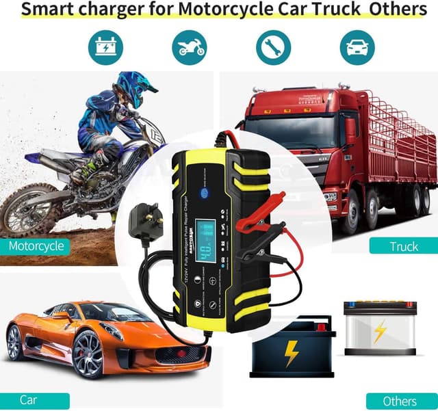 Thumbnail 3 de HAUSPROFI 12V/24V 8Amp Battery Charger