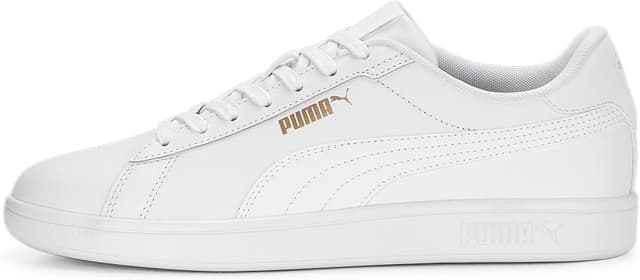 Detalle de PUMA Smash 3.0 L Zapatillas Unisex Adulto 🏆 White Gold