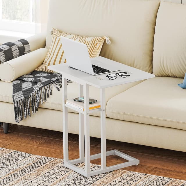 Detalle 2 de HOOBRO EWW29SF01 mesa en C plegable 52x39 cm