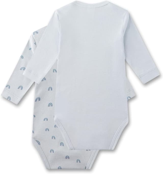Thumbnail 1 de Sanetta Baby-Body Langarm Doppelpack beige Regenbogen